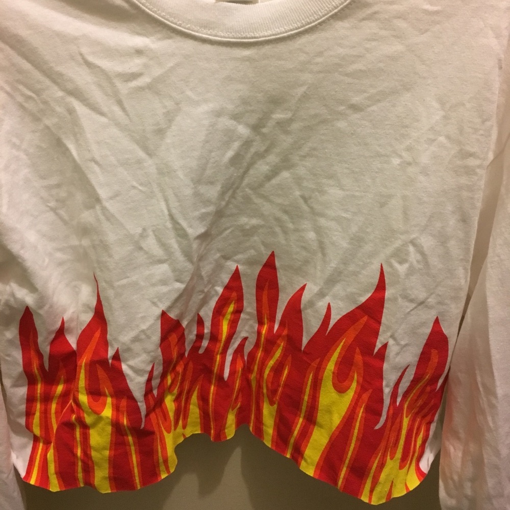 Flame cropped top